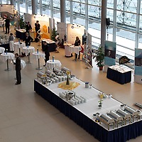 CCL: Foyer, Ausstellung mit Buffet CCL: Foyer, Ausstellung mit Buffet