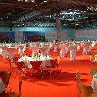 Messehalle 2 mit Cateringbestuhlung Messehalle 2 mit Cateringbestuhlung